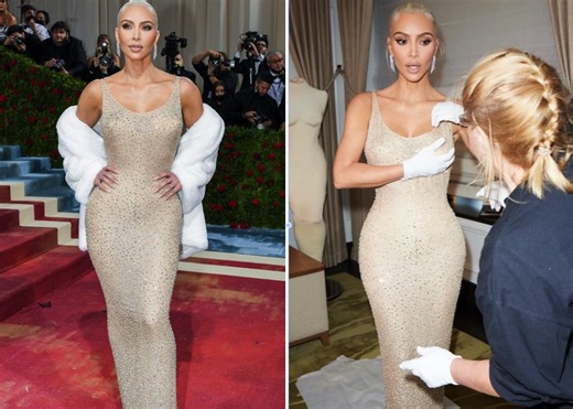 Kim Kardashian Accused of 'Ruining Historical Artifact' After Reports of Damaging Iconic Marilyn Monroe Dress She Wore to MET Gala