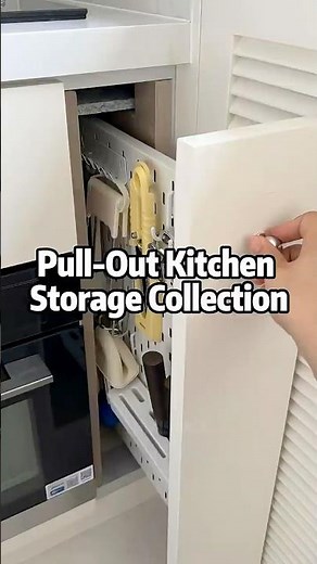 A pull-out kitchen storage collection designed to make everyday organization easier.