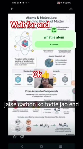 Atoms and Molecules in 30 Seconds | Class 9 Science #shorts #viral shorts