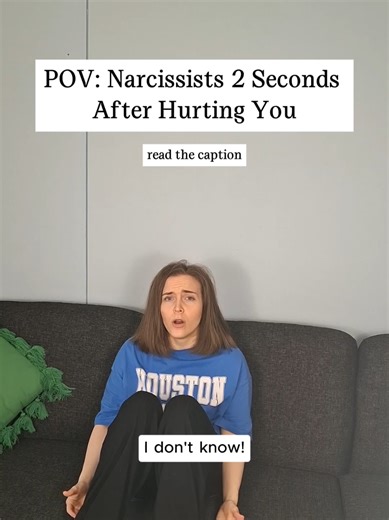 Hi, it’s Juliana! So, narcissists are some of the most insecure people on the planet. They can appear confident, arrogant, and very sure of themselves. But deep down, they feel unlovable, unwanted, inadequate, worthless, and weak. One of the ways they regulate those feelings is by hurting others. Seeing you hurt becomes their way of telling themselves: “I’m not the unlovable, unwanted, inadequate, worthless, and weak one… they are.” And they’re able to move on so quickly after hurting you becaus