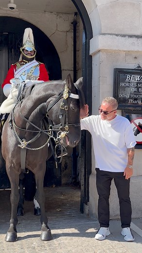 Concerned man shows the signs but ignored #Respect #london #horses #kingsguard #reelsviral #Respect #tradition MADAM koreana | This is London channel