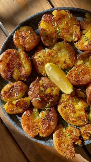 Rosemary Lemon Smashed Potato Recipe