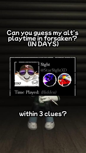 Can you guess my alt's playtime in Forsaken?
