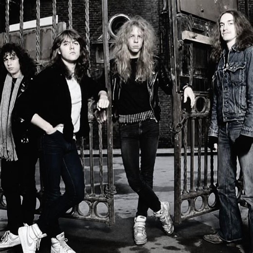 Metallica. This iconic archival photo from early 1984.The album Ride the Lightning #fans #metallica