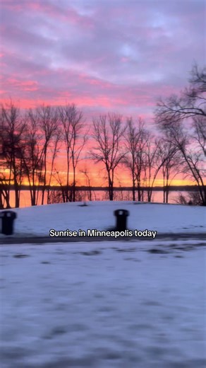 Stunning Sunrise in Minneapolis Today