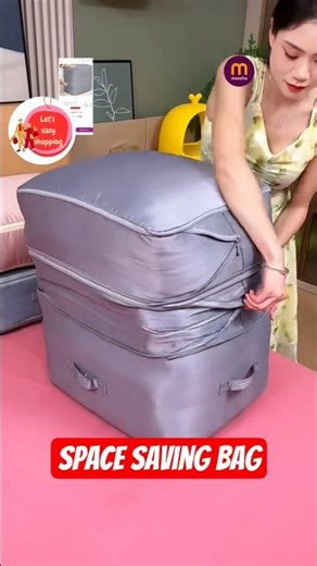 Cupboard full? Ye storage bag dekho 😳space saving bags meesho finds #spacesaving #meeshofinds