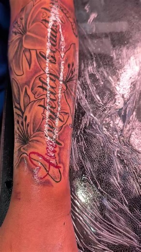 IMPERFECTLY BEAUTIFUL forearm freestyle tattoo😁🥰💯...#inklife #2026