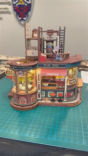 ROKR Dream Coffee Factory Part 4 #rokr #booknook #miniaturehouse