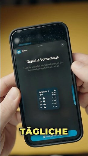 Wetter App Widget mit iOS 17.2 🤩