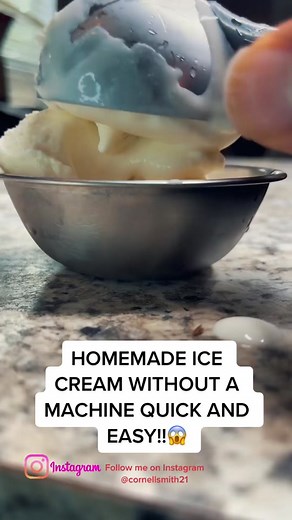 Quick Homemade Vanilla Ice Cream (No Machine!)