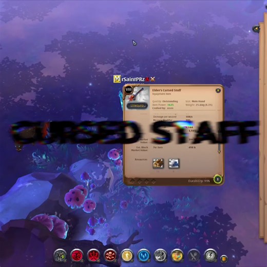 Cursed Staff T8 En El Solo Mist ☠️ #albiononline #mrsaintprz #Mmorpg #Cursedstaff