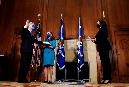 WATCH: Merrick Garland takes oath as U.S. Attorney General