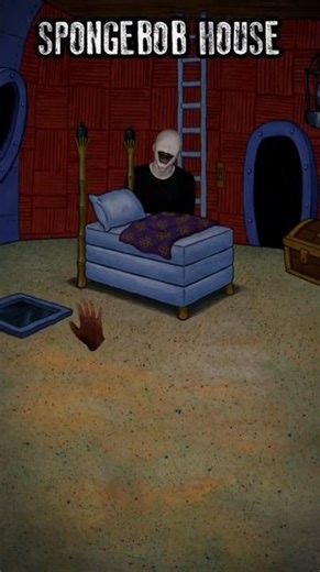 Smiling Man Looks For Spongebob #scary #animation #creepypasta