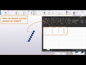 How to Insert survey points coordinations in tekla