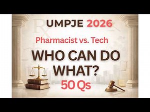 Pharmacist vs. Non-Pharmacist Duties: UMPJE Masterclass Video 3/15