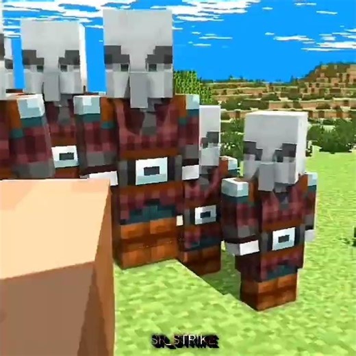 pillager vs me vs my pet❤‍🔥(animation by prisma 3d)#shorts