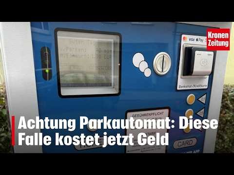 Warning: Parking meter trap now costs money | krone.tv NEWS