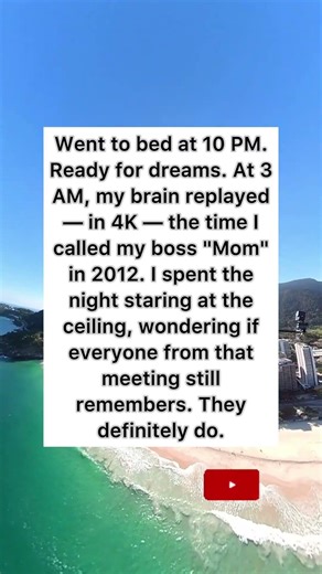 Calling the Boss "Mom" in 4K #cringe #memories #insomnia #shorts