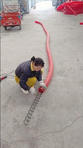 Flexible Spring Passing Through a Pipe Easily ⚙️🌀