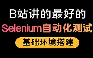 Selenium自动化环境搭建基础 selenium详解 web自动化测试实战