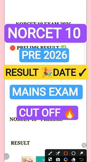 NORCET 10 CUT OFF 🔥 NORCET 10 PRELIMS RESULT 🔴 norcet 10 prelims question paper 🔴 norcet 10