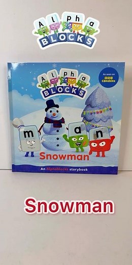 Alphablocks -Snowman- an alphablocks storybook 📕📗📘📙📚⛄️☃️