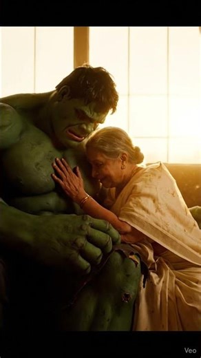 “Hulk’s Gentle Moments with His Mother” #shortvideo #ai