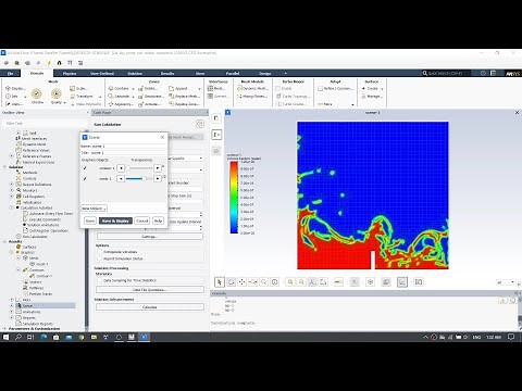 (60fps) Getting started: Dam break using VOF and adaptive mesh refinement in Ansys Fluent