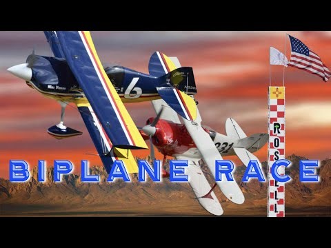 Roswell Air Races Biplane Racing - [4K] - September 2025