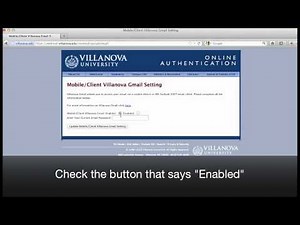 Configure VU Gmail for iOS Device