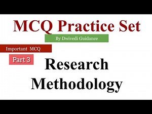3 | Research Methodology MCQ | business research methods mcq | mcq on research methodology