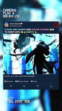 SASUKE AND ITACHI FIGHT WITH KABUTO 🤯☠️..