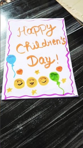 🌈 Happy Children’s Day Card | Easy Handmade Greeting Card | Handmade by Disha