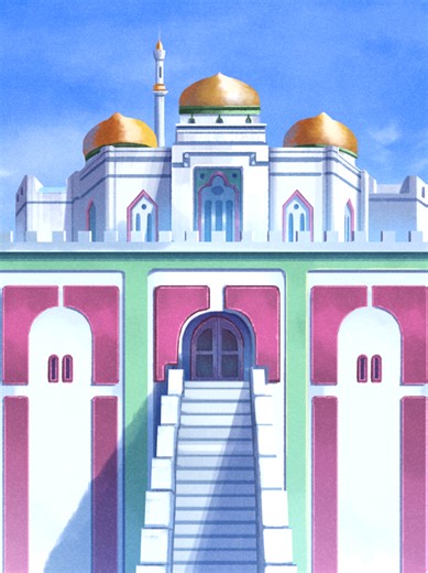 Creating Alabasta Background for One Piece Film: Red