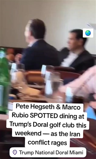 Pete Hegseth & Marco Rubio Seen at Trump’s Doral Golf Club