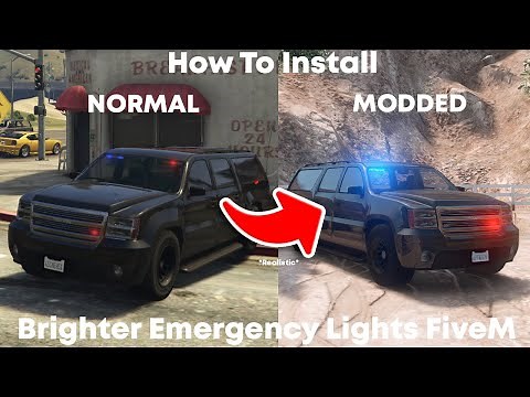 How To Install Brighter Emergency Lights FiveM 2024 #gtav #fivem