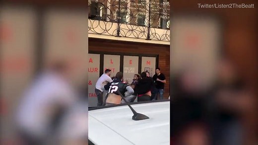 Intense brawl breaks out during Patriots victory parade