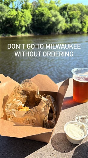 Midwest spring. We’re outside. These are NOT mozzarella sticks. Put some respect on their name. Best cheese curds? Lakefront Brewery.