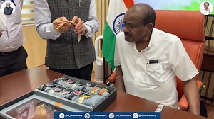Conducted a review meeting on the performance and future roadmap of #HMT Watches. Discussions focused on strengthening operations and preserving the brand’s legacy. The Secretary and senior officials of the Ministry of Heavy Industries were present. Ministry of Heavy Industries , Government of India | H D Kumaraswamy