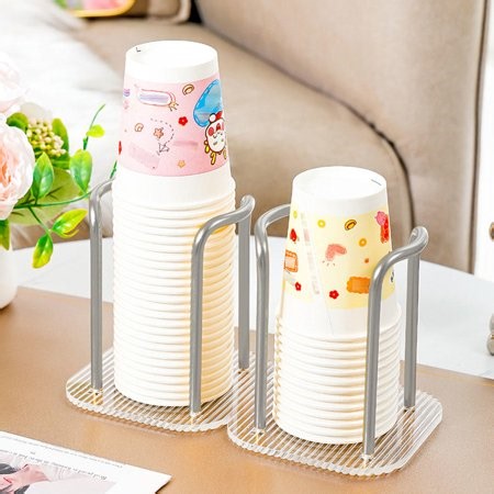 Creative Hollowed Out Heart Pattern Disposable Paper Cup Holder Water Cups Dispenser Stand Acrylic Cup Storage Display Rack - Walmart.ca