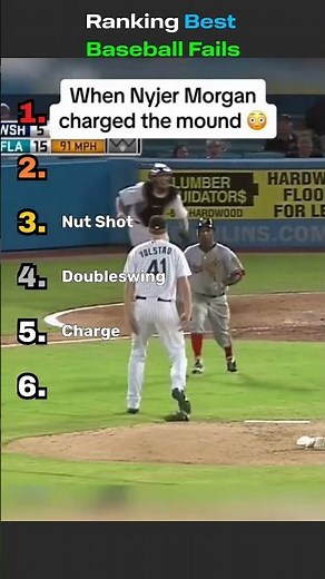 Ranking Best Baseball Fails 💀 #baseball #mlb #shorts