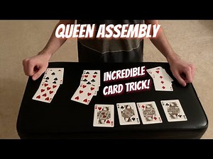 Queen Assembly - Incredible Advanced Card Trick Performance/Tutorial