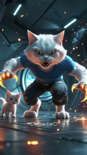 🐱💫💥The kitten was abducted by ALIENS👽🚀😱#animation #supercattales #catfunny #cat #supercattalespaws