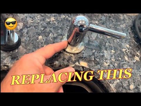 HOW TO Replace a KITCHEN Sink SOAP DISPENSER. Easy!