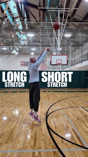 Mike Dunn on Instagram: "Long Stretch vs Short Stretch. More to come as I continue to work through understanding the “short stretch” more. Im using “stretch” for now as I feel it best defines that energy being initiated with the upper body. I make shooting simple, follow me 😄 #basketball"