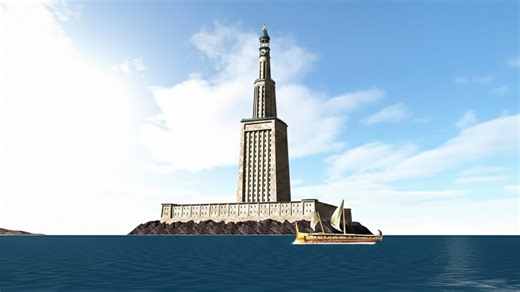 This was the tallest building in the ancient world - until an earthquake destroyed it