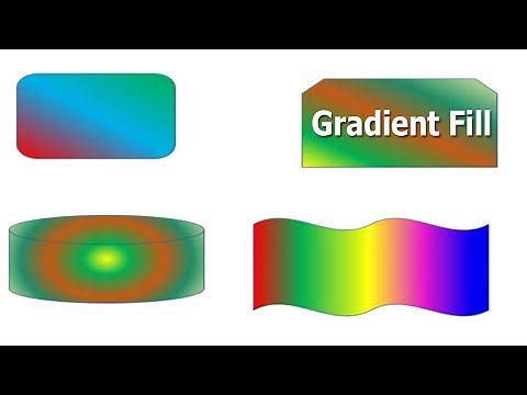 How to Add or Insert Gradient Fill Effect into Shape in Microsoft Word 2017