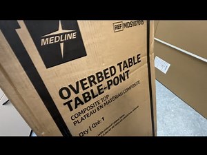 Overbed table assembly