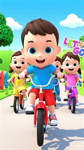 Ride Your Bike Song 🚲 | Kids Nursery Rhymes | CoComelon Style Learning Video for Toddlers|#shorts