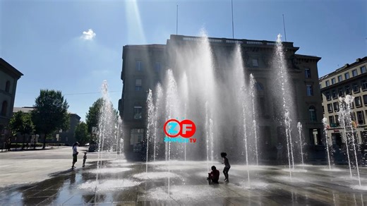 This water display in Bern, Switzerland's capital, is so refreshing to watch. It's the most stunning sight you'll see on the internet today. | Zionfelix Entertainment News